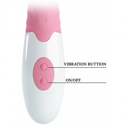 Vibrator Rabbit Pretty Love Hyman pentru Punctul G Roz