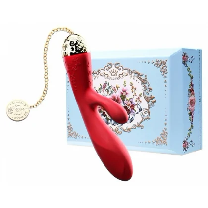 Vibrator Rabbit Rosalie pentru Punctul G și Clitoris Roșu