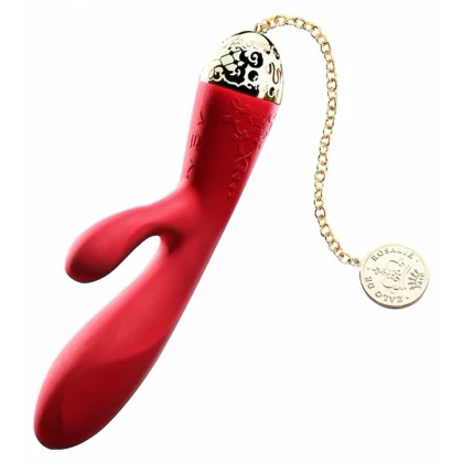 Vibrator Rabbit Rosalie pentru Punctul G și Clitoris Roșu