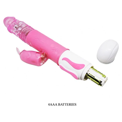 Vibrator Rabbit Rotație Și Împingere Fascination Roz