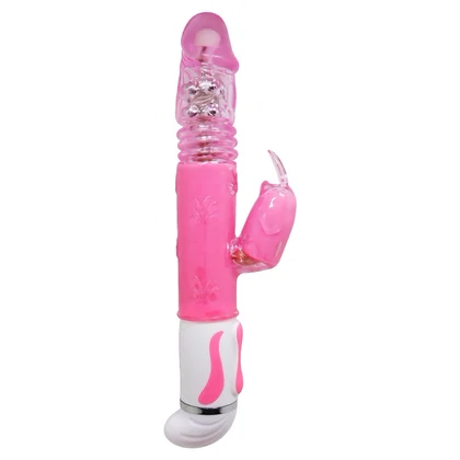 Vibrator Rabbit Rotație Și Împingere Fascination Roz