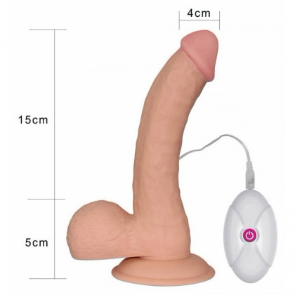 Vibrator Realist The Ultra Soft Dude cu Telecomandă