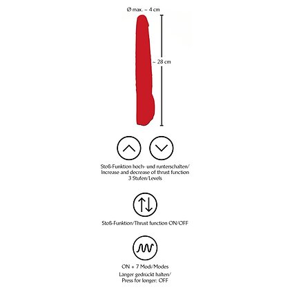 Vibrator Red Push Roșu