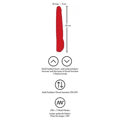 Vibrator Red Push Roșu