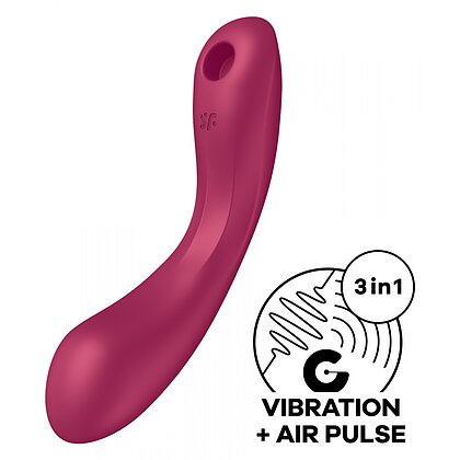 Vibrator Satisfyer Curvy Trinity 1 Roșu