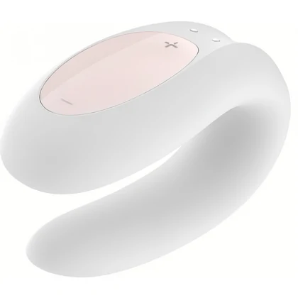 Vibrator Satisfyer Double Joy pentru Cupluri Alb
