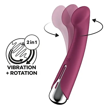 Vibrator Satisfyer Spinning G Roșu