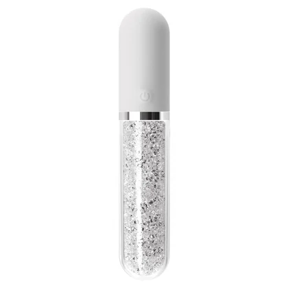 Vibrator Silicon Stardust Charm Alb