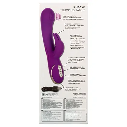 Vibrator Silicone Thumping Rabbit Mov