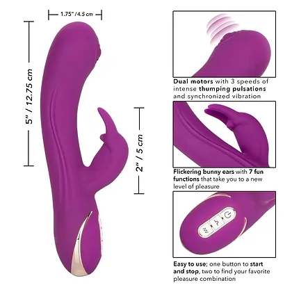 Vibrator Silicone Thumping Rabbit Mov
