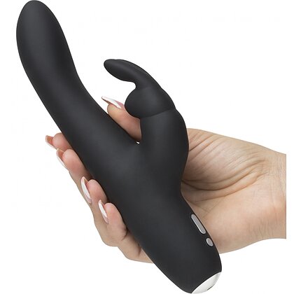 Vibrator Slimline Rabbit Greedy Girl Negru