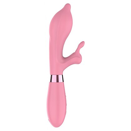 Vibrator ToyJoy Love Rabbit Roz Reîncărcabil