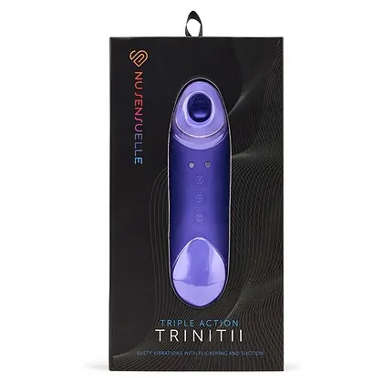 Vibrator Trinitii 3în1 Tongue Sensuelle Mov