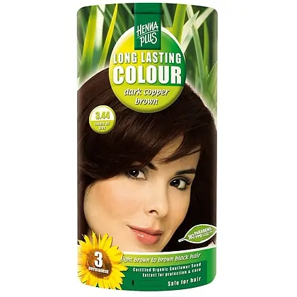 Vopsea Păr Long Lasting Colour 3.44 Dark Cooper Brown Hennaplus