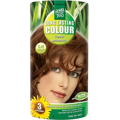 Vopsea Păr Long Lasting Colour 6.45 Copper Mahogany Hennaplus