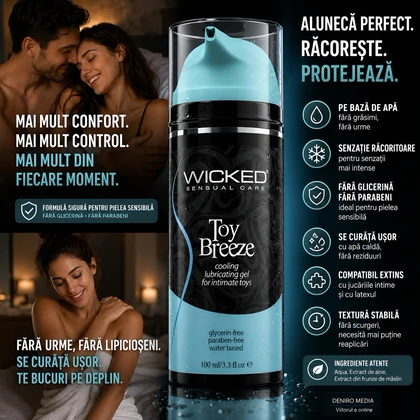 Wicked Sensual Care Breeze Lubrifiant Răcoritor 100 ml