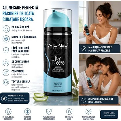 Wicked Sensual Care Breeze Lubrifiant Răcoritor 100 ml