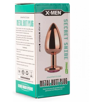 X-MEN Anal Plug Secret Shade Metal L Roz