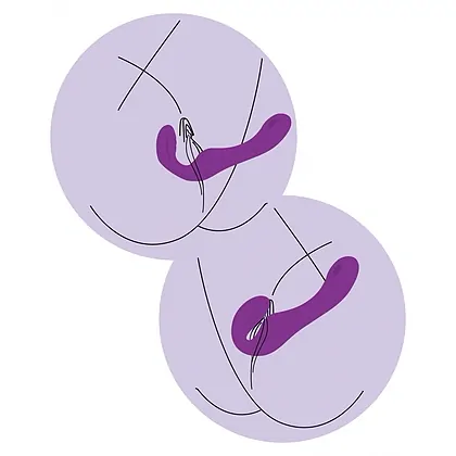 XOCOON Strapless Pulse Vibe Mov – 3 Motoare, Telecomandă