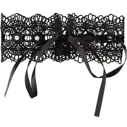 Zgarda Choker Rhinestones Negru