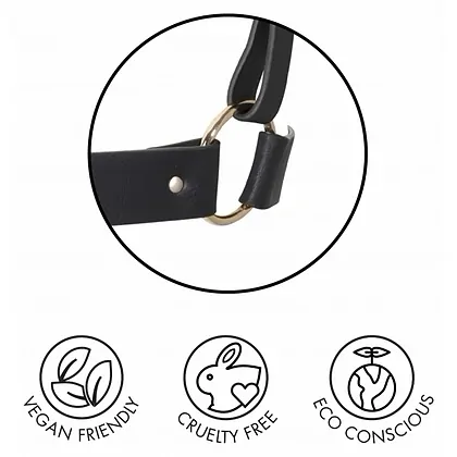 Zgardă cu Lesă Maze Tassel Choker Negru