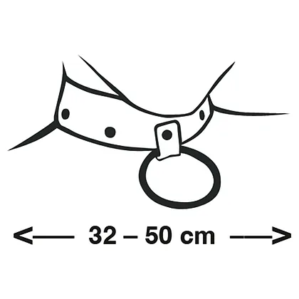 Zgarda Zado Bondage Collar Negru