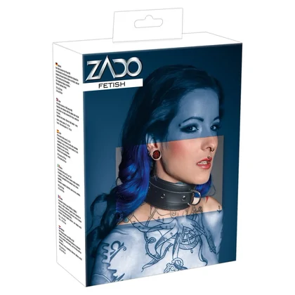 Zgardă Zado Leather Collar Daniel Negru