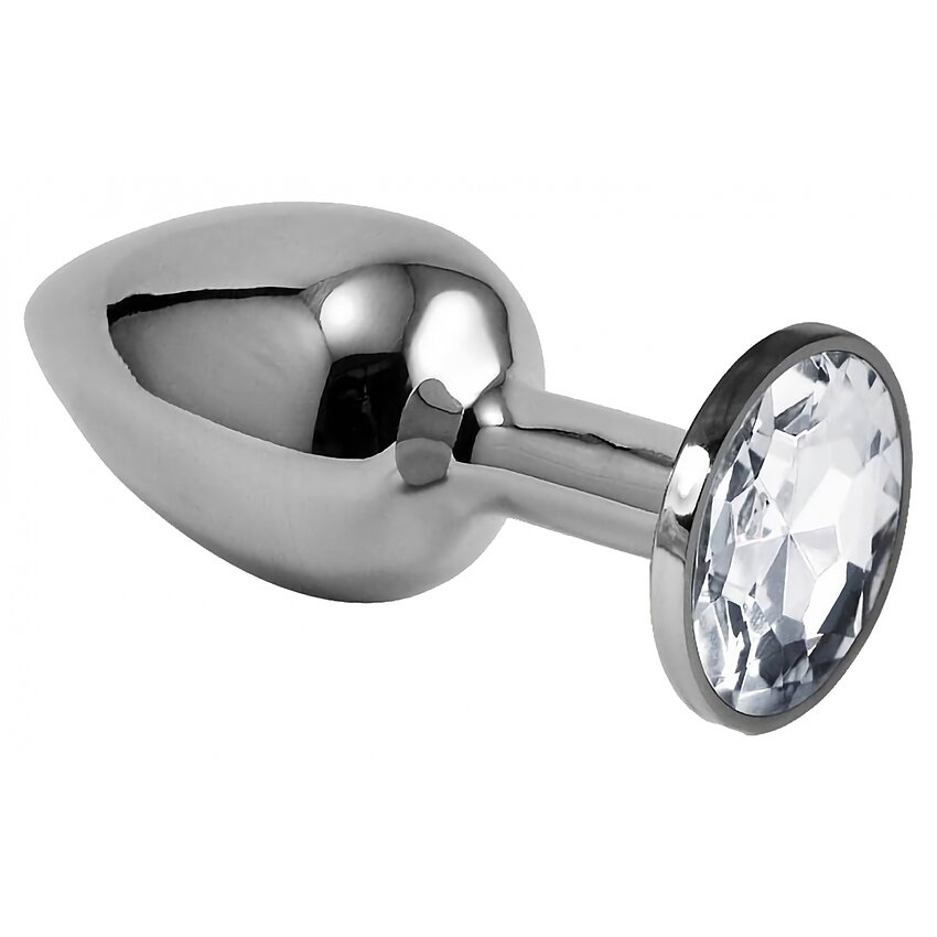 Anal Plug Rosebud Clasic Metal Plug S Argintiu