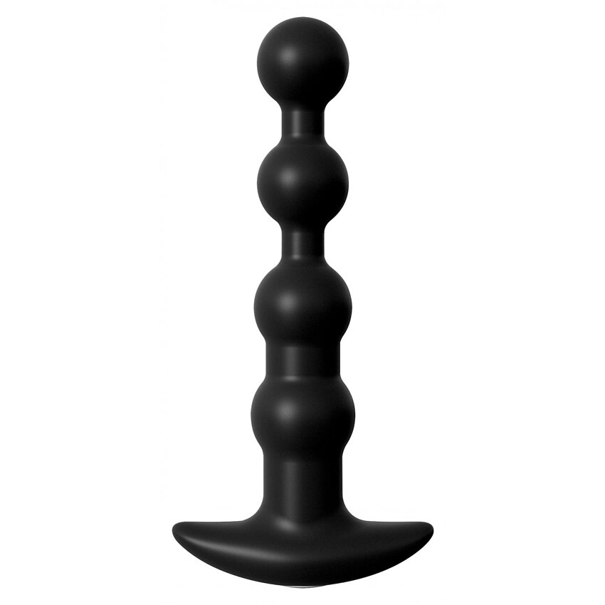 Bile Anale Cu Vibrații Reîncărcabile Anal Fantasy Negru