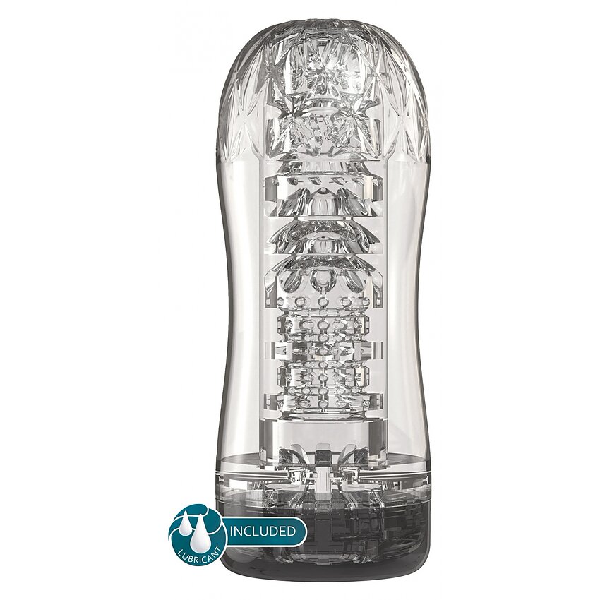 Hero Clear Blast – Stroker cu Vid, Transparent, 18 cm