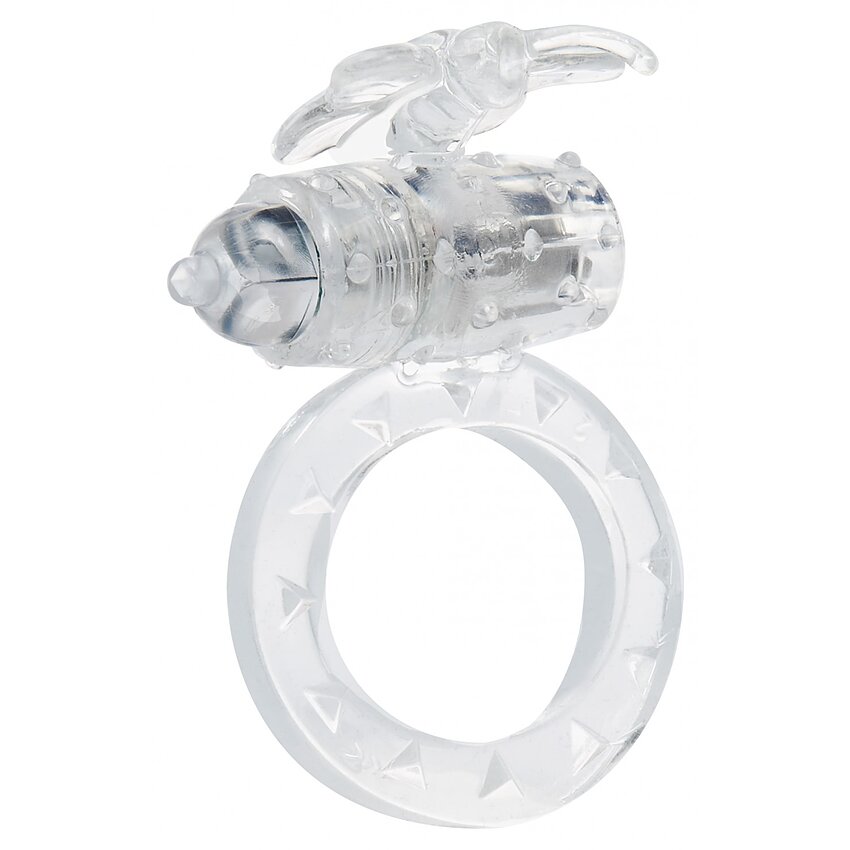 Inel Penis Cu Vibrații Flutter-Ring Transparent