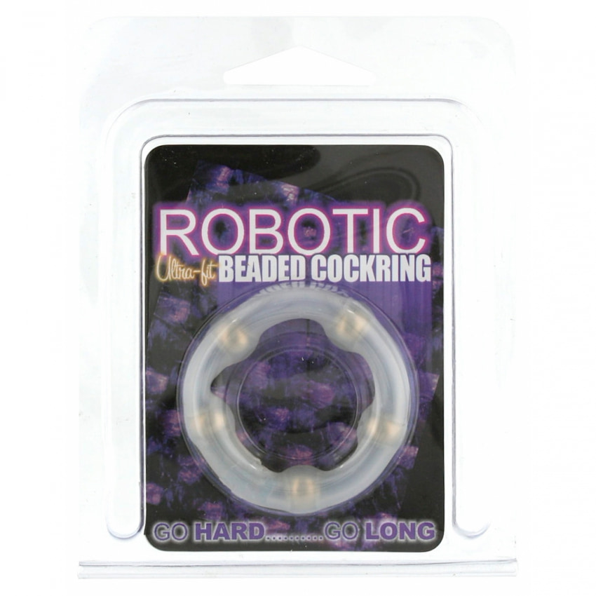 Inel Penis Robotic Beaded cu Bile pentru Erecție