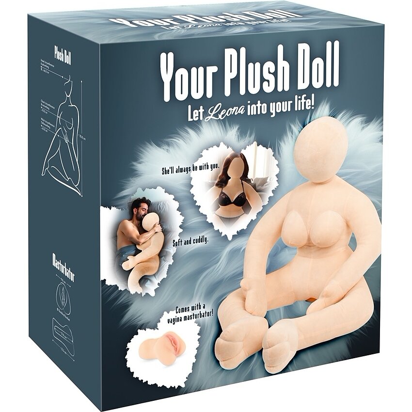 Leona Plush – Păpușă Pluș 70 cm cu Insert TPE Inclus