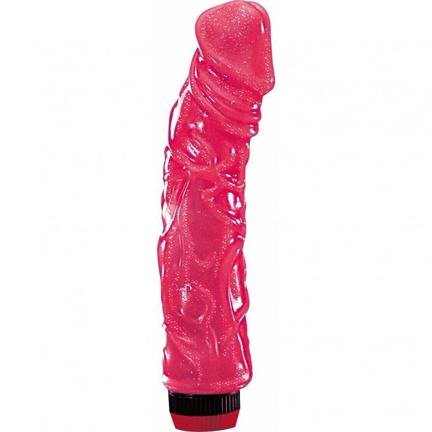 Vibrator Realist Big Jelly Flexibil pentru Punctul G Roz