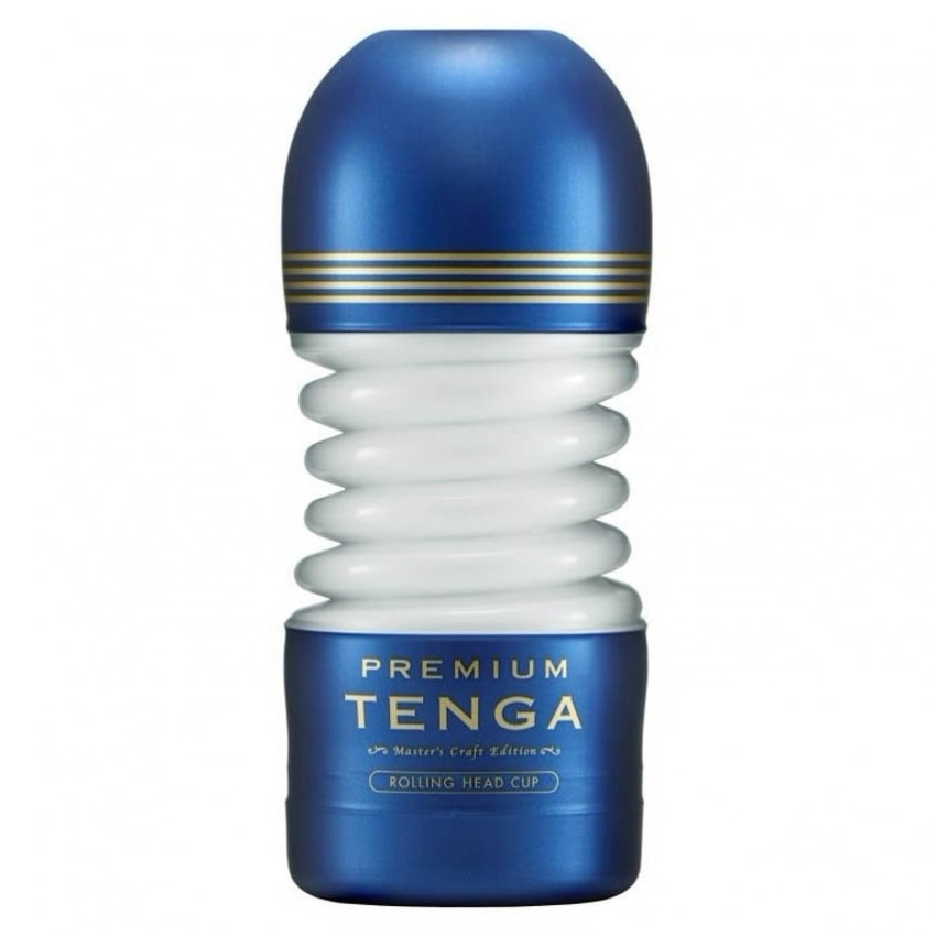 Masturbator Premium Tenga Rolling Head Albastru