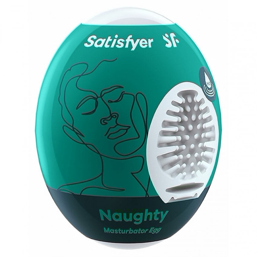 Masturbator Satisfyer Egg Naughty pentru Stimulare Verde