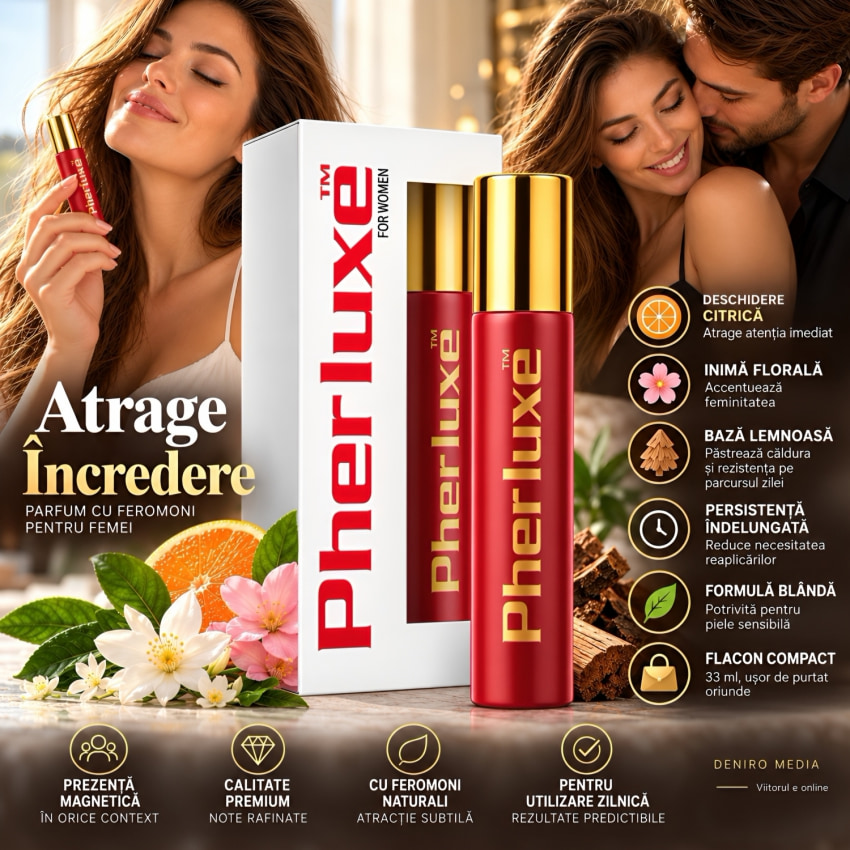 Parfum cu Feromoni Citric Pherluxe Red pentru Seducție 33ml