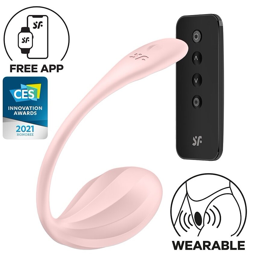Satisfyer Ribbed Petal Rose 12 Moduri Flexibil IPX7 Roz
