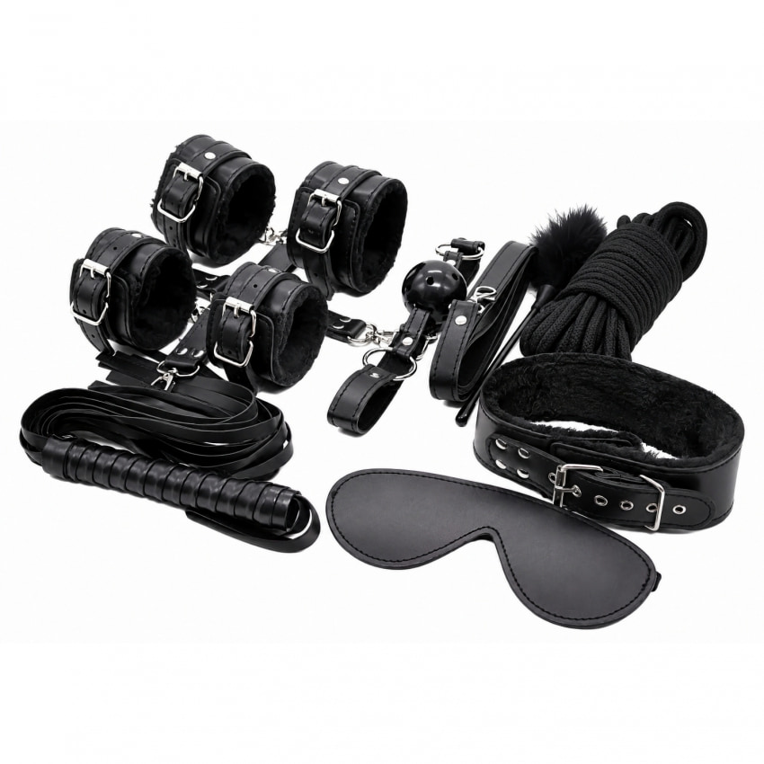 Set BDSM Top Bondage Kit cu Frânghie și Cătușe