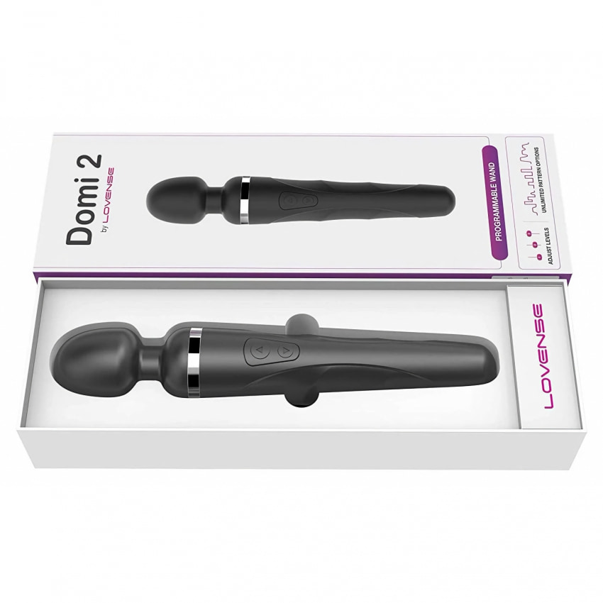 Vibrator Wand Lovense Domi 2 pentru Masaj Clitoridian Negru