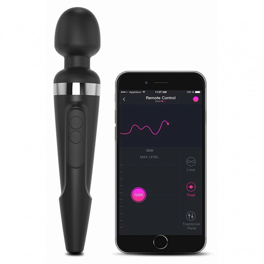 Vibrator Wand Lovense Domi 2 pentru Masaj Clitoridian Negru