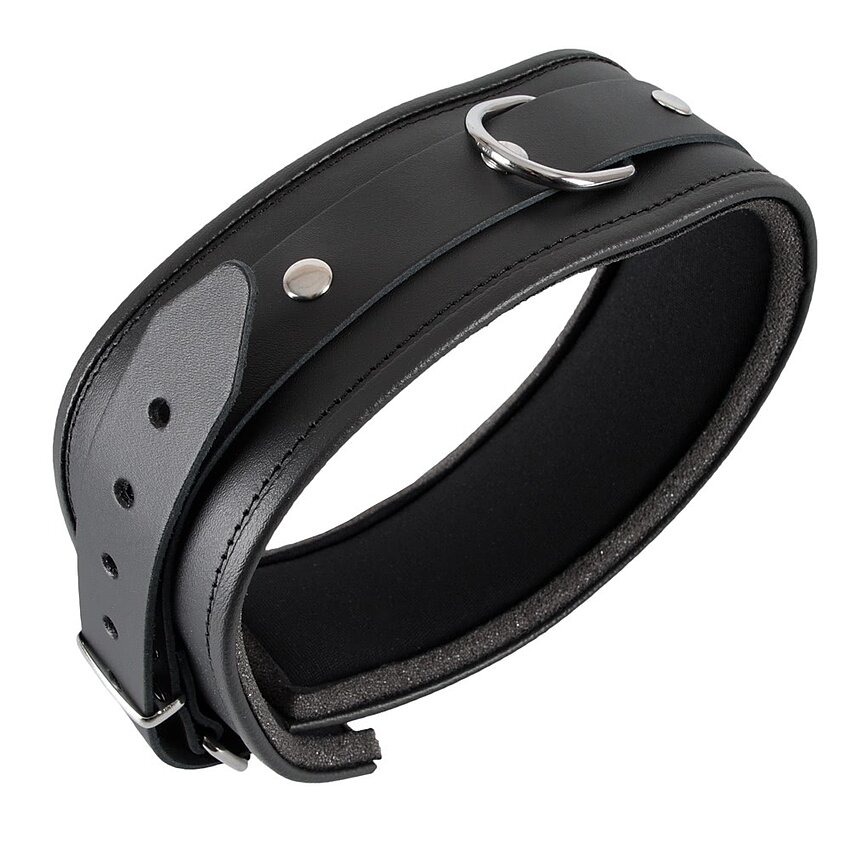 Zgardă Zado Leather Collar Daniel Negru